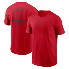 Washington Nationals Nike Large Logo Back Stack T-Shirt - Red - Nike Online