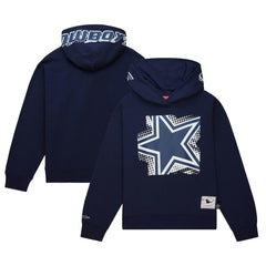 Mitchell & Ness Dallas Cowboys Women's Gridiron Classics Big Face 7.0 Pullover Hoodie Navy