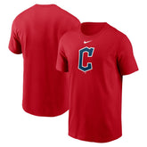 Cleveland Guardians Nike Fuse Large Logo T-Shirt - Red - Nike on Sale