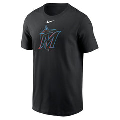 Miami Marlins Nike Fuse Large Logo T-Shirt - Black - Nike Lifestyle
