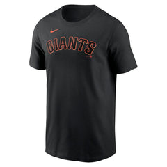 San Francisco Giants Nike Fuse Wordmark T-Shirt - Black - Nike Sale