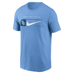 Tampa Bay Rays Nike Team Swoosh Lockup T-Shirt - Light Blue - Nike on Sale