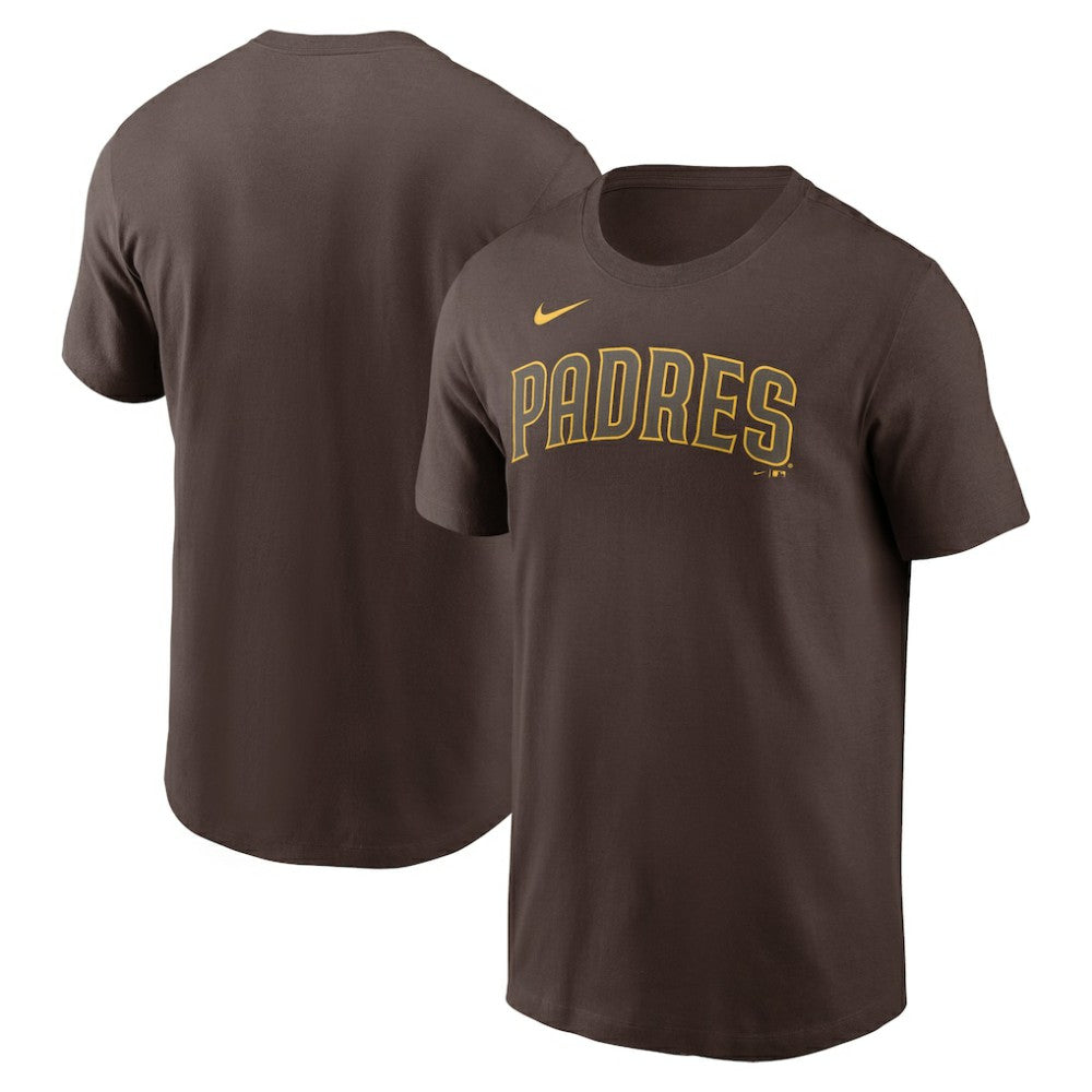 San Diego Padres Nike Fuse Wordmark T-Shirt - Brown - Nike Online