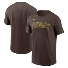 San Diego Padres Nike Fuse Wordmark T-Shirt - Brown - Nike Online