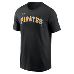 Pittsburgh Pirates Nike Fuse Wordmark T-Shirt - Black - Nike Lifestyle