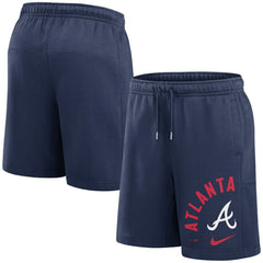 Atlanta Braves Nike Arched Kicker Shorts - Navy - Nike Lifestyle