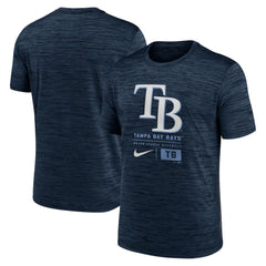 Tampa Bay Rays Nike Large Logo Velocity T-Shirt - Navy - Nike Sale