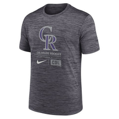 Colorado Rockies Nike Large Logo Velocity T-Shirt - Black - Nike Online