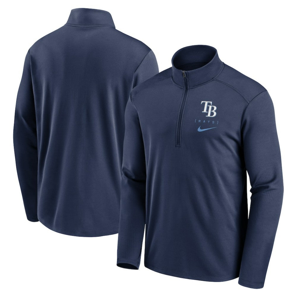 Tampa Bay Rays Nike Franchise Logo Pacer Performance Half-Zip Top - Navy - Nike on Sale