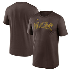 San Diego Padres Nike Legend Fuse Wordmark T-Shirt - Brown - Nike Sale