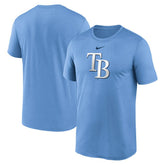 Tampa Bay Rays Nike Legend Fuse Large Logo Dri-FIT T-Shirt - Light Blue - Nike Sale