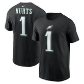 Nike Jalen Hurts Philadelphia Eagles Player Name & Number T-Shirt Black