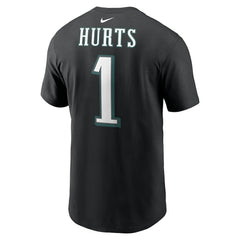 Nike Jalen Hurts Philadelphia Eagles Player Name & Number T-Shirt Black
