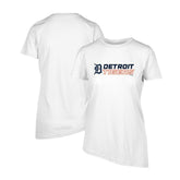 Detroit Tigers Levelwear Women's Birch Chase T-Shirt - White - MLB Discount