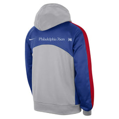 Philadelphia 76ers Authentic Starting Five Force Performance Pullover Hoodie Gray/Royal | Nike Lifestyle