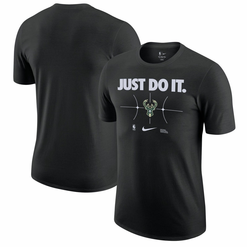 Milwaukee Bucks Just Do It T-Shirt Black | Nike discount