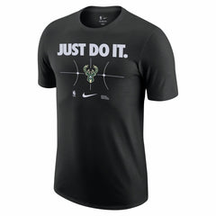 Milwaukee Bucks Just Do It T-Shirt Black | Nike discount