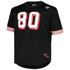 Mitchell & Ness Jerry Rice San Francisco 49ers Big & Tall Mesh Player Name & Number Top Black