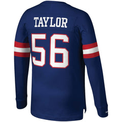 Mitchell & Ness Lawrence Taylor New York Giants Big & Tall Cut & Sew Player Name & Number Long Sleeve T-Shirt Royal