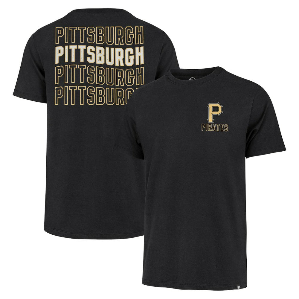 Pittsburgh Pirates '47 Hang Back Franklin T-Shirt - Black - 47 brand Discount