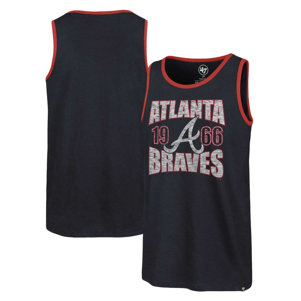 Atlanta Braves '47 Upload Franklin Tank Top - Navy - 47 brand Online
