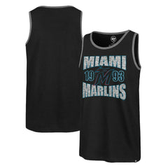 Miami Marlins '47 Upload Franklin Tank Top - Black - 47 brand Discount