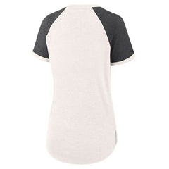 Baltimore Orioles Fanatics Women's For the Team Slub Raglan V-Neck Jersey T-Shirt - White/Black - Fanatics Sale