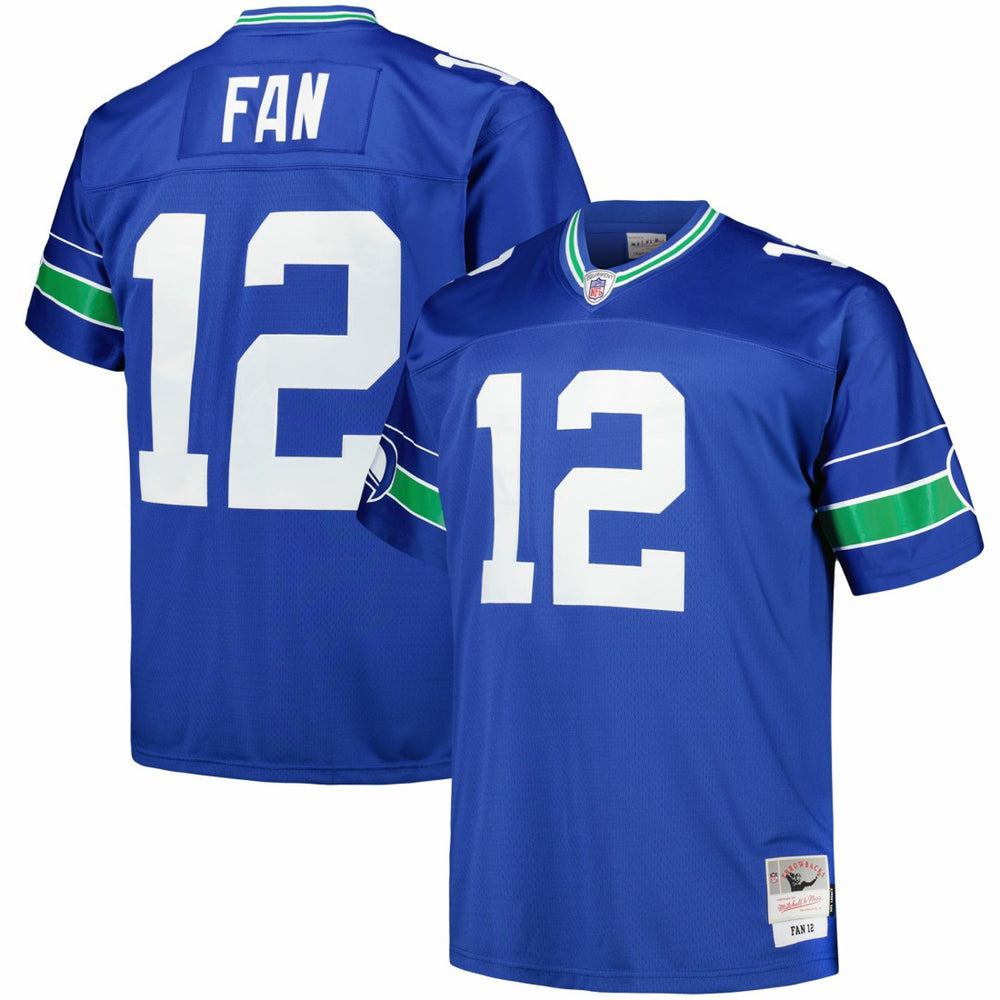 Mitchell & Ness 12s Seattle Seahawks Big & Tall Legacy Retired Player Jersey Royal