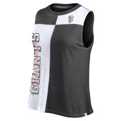 San Francisco Giants Fanatics Women's Color-Block Tank Top - Black/White - Fanatics Sale