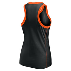 San Francisco Giants Fanatics Women's Tailsweep Fashion Racerback Rhinestone Tank Top - Black - Fanatics Lifestyle