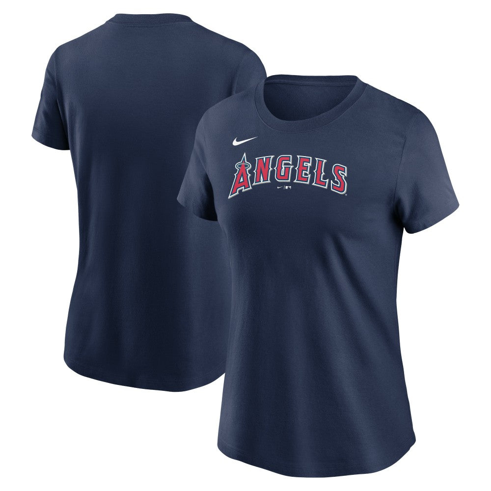 Los Angeles Angels Nike Women's Wordmark T-Shirt - Navy - Nike Online