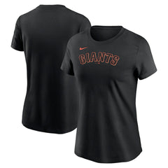 San Francisco Giants Nike Women's Wordmark T-Shirt - Black - Nike Lifestyle