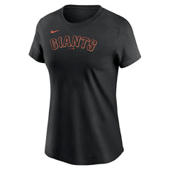 San Francisco Giants Nike Women's Wordmark T-Shirt - Black - Nike Lifestyle