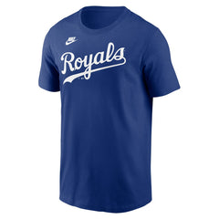 Kansas City Royals Nike Cooperstown Collection Wordmark T-Shirt - Royal - Nike Discount