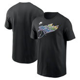 Tampa Bay Rays Nike Cooperstown Collection Wordmark T-Shirt - Black - Nike Online