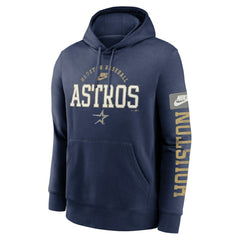 Houston Astros Nike Cooperstown Collection Splitter Club Fleece Pullover Hoodie - Navy - Nike Lifestyle