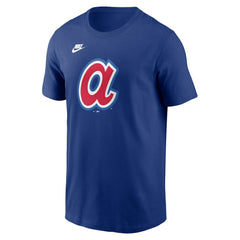Atlanta Braves Nike Cooperstown Collection T-Shirt - Royal - Nike Sale