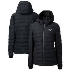 Philadelphia Eagles Cutter & Buck Women's Gridiron Classics Logo Mission Ridge Repreve Eco Insulated Full-Zip Puffer Jacket Black