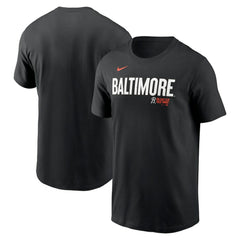 Baltimore Orioles Nike City Connect Wordmark T-Shirt - Black - Nike Online