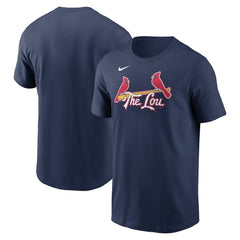 St. Louis Cardinals Nike City Connect Wordmark T-Shirt - Navy - Nike on Sale