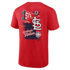 St. Louis Cardinals Fanatics Split Zone T-Shirt - Red - Fanatics Discount