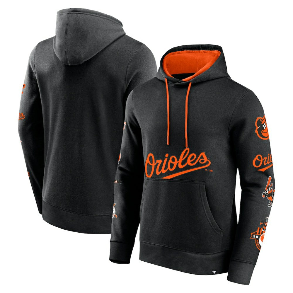 Baltimore Orioles Fanatics Wild Winner Pullover Hoodie - Black - Fanatics Online