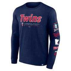 Minnesota Twins Fanatics Strike the Goal Long Sleeve T-Shirt - Navy - Fanatics Online