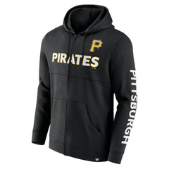 Pittsburgh Pirates Fanatics Ace Hoodie Full-Zip Sweatshirt - Black - Fanatics Online