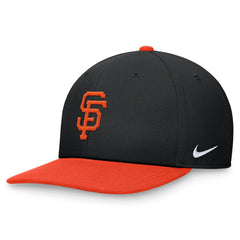 San Francisco Giants Nike Two-Tone Snapback Hat - Black/Orange - Nike Lifestyle