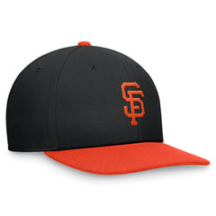 San Francisco Giants Nike Two-Tone Snapback Hat - Black/Orange - Nike Lifestyle