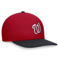 Washington Nationals Nike Two-Tone Snapback Hat - Red/Navy - Nike Discount