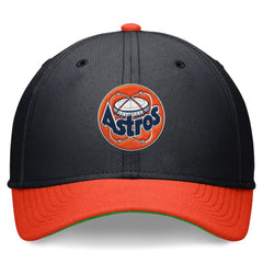 Houston Astros Nike Cooperstown Collection Rewind Swooshflex Performance Hat - Navy/Orange - Nike Online