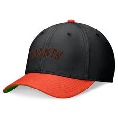San Francisco Giants Nike Cooperstown Collection Rewind Swooshflex Performance Hat - Black/Orange - Nike Sale