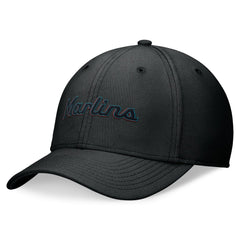 Miami Marlins Nike Performance Flex Hat - Black - Nike Discount